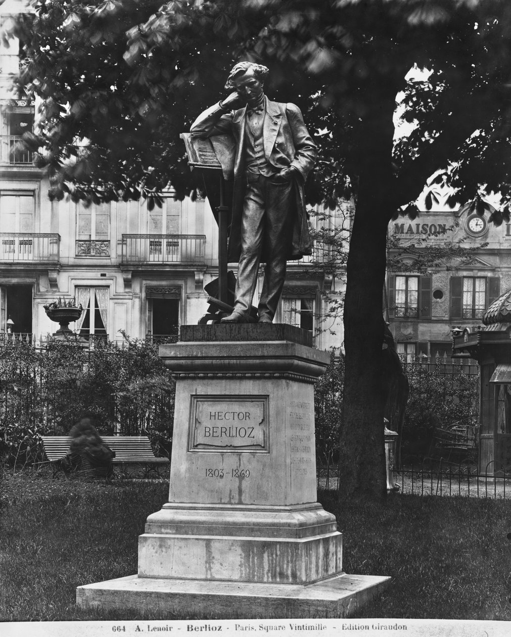 Denkmal für Hector Berlioz, Square Vintimille, 1884 von Alfred Charles Lenoir
