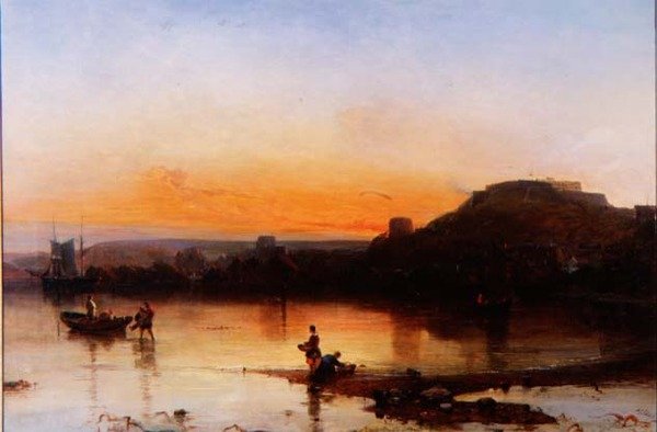 Fort Regent bei Sonnenuntergang von Alfred Clint