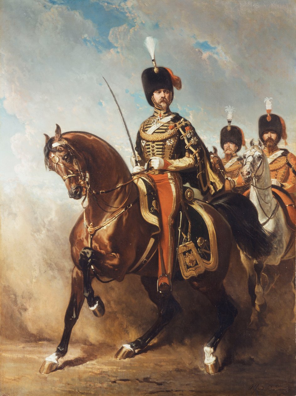 Porträt von General Fleury zu Pferd von Alfred Dedreux