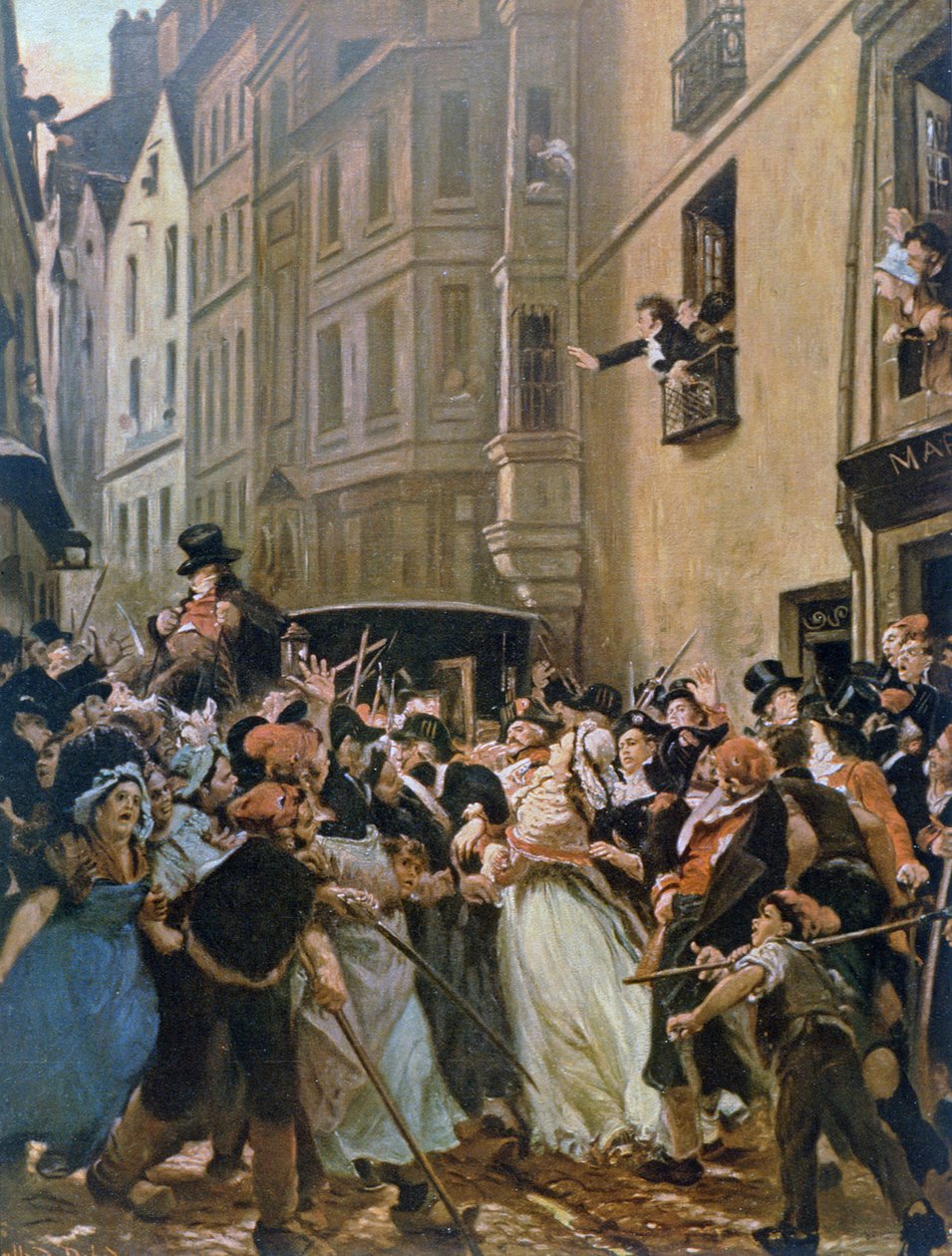 Die Verhaftung von Charlotte Corday von Alfred Dehodencq