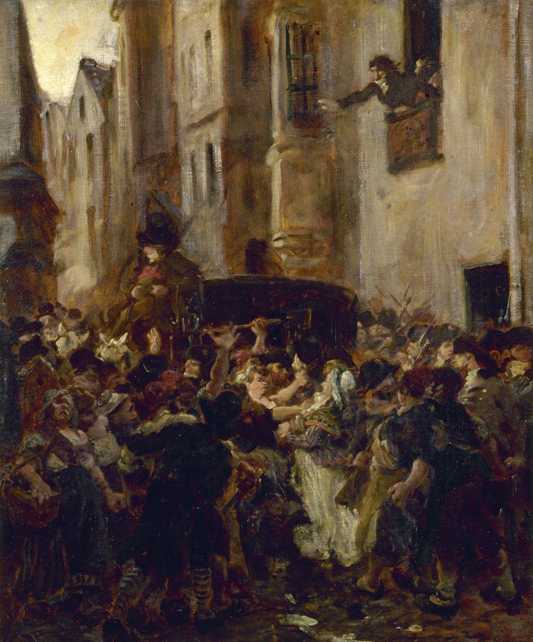 Die Verhaftung von Charlotte Corday, ca. 1853 von Alfred Dehodencq