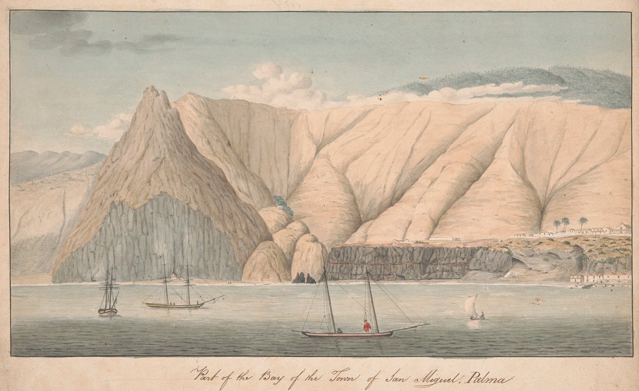 Teil der Bucht der Stadt San Miguel, La Palma von Alfred Diston