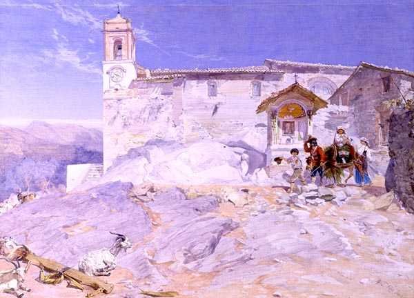 Sta Rocco, Olevano von Alfred Downing Fripp