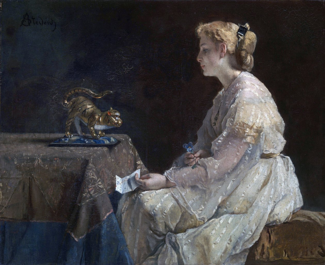 Das Geschenk von Alfred Emile Stevens