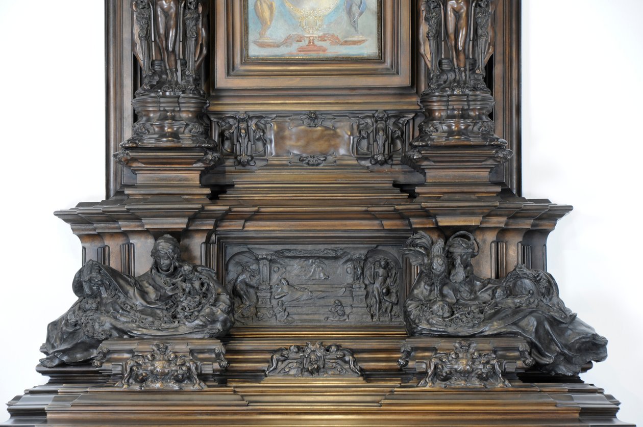 Detail des Sam Wilson Kaminsims, ca. 1908-14 von Alfred Gilbert