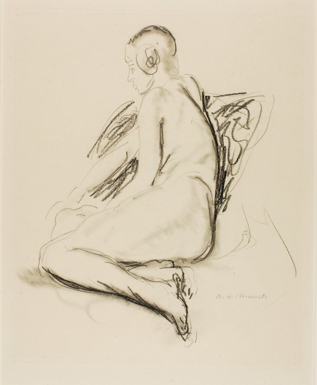 Sitzender Akt von Alfred H. Maurer