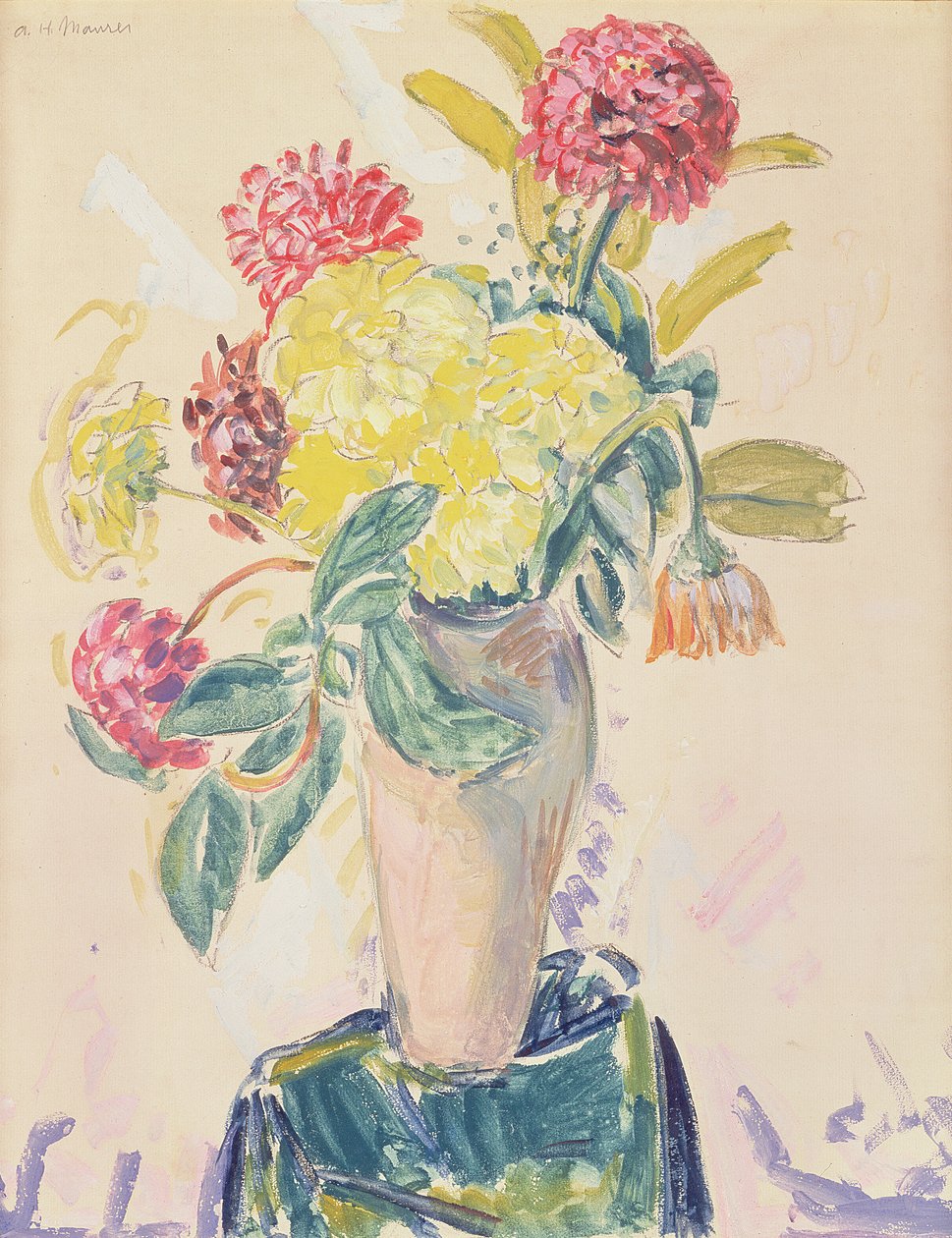 Zinnien, ca. 1926 von Alfred Henry Maurer