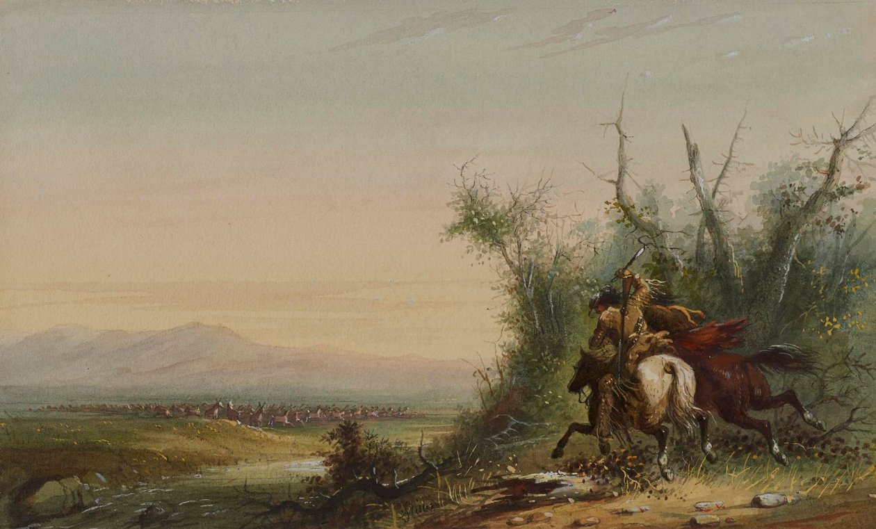 Eine Herde Antilopen von Alfred Jacob Miller