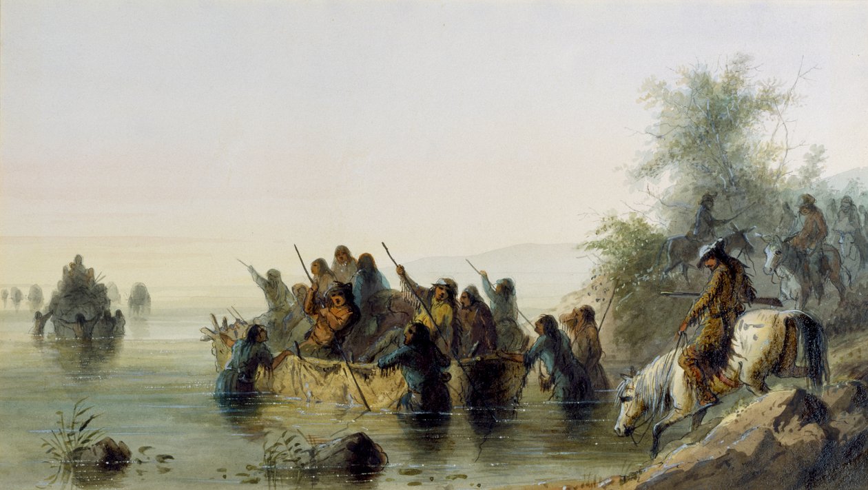 Stierbootfahren von Alfred Jacob Miller