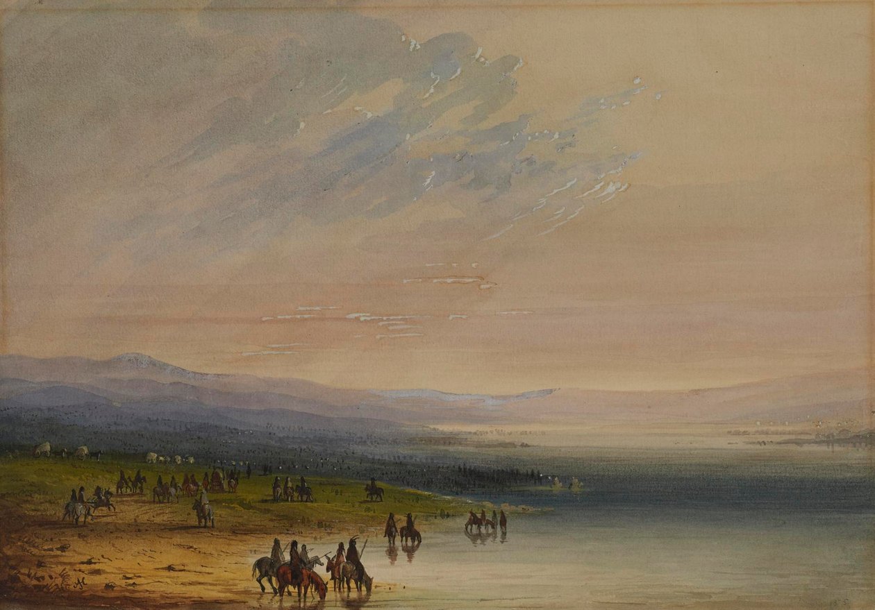 Karawane am Platte von Alfred Jacob Miller