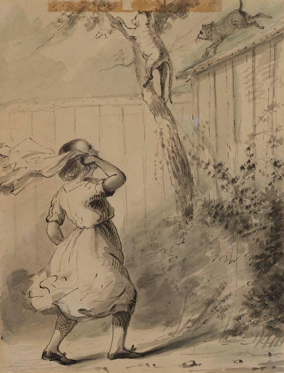 Carrie und die Katzen von Alfred Jacob Miller