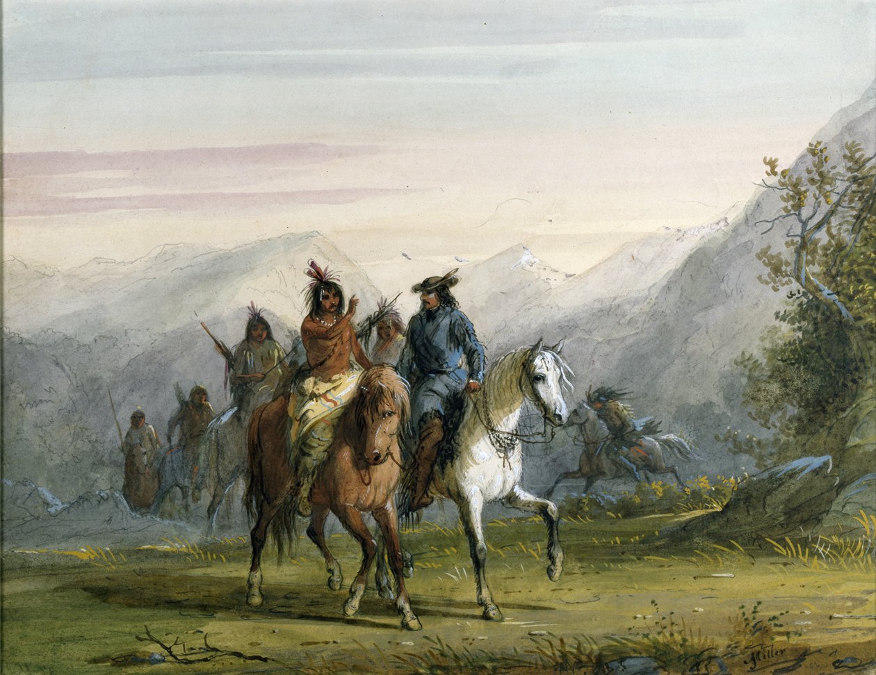 Unterhaltung durch Zeichen von Alfred Jacob Miller