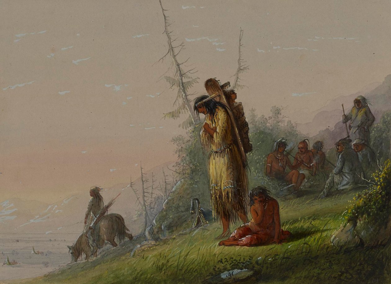 Lager der Indianer von Alfred Jacob Miller