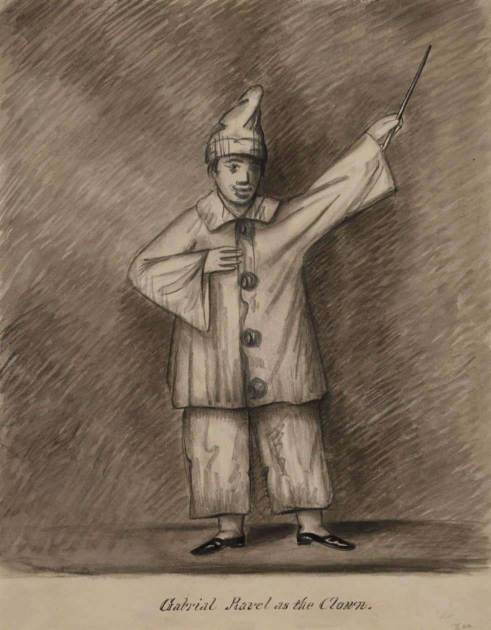 Gabriel Ravel als der Clown von Alfred Jacob Miller