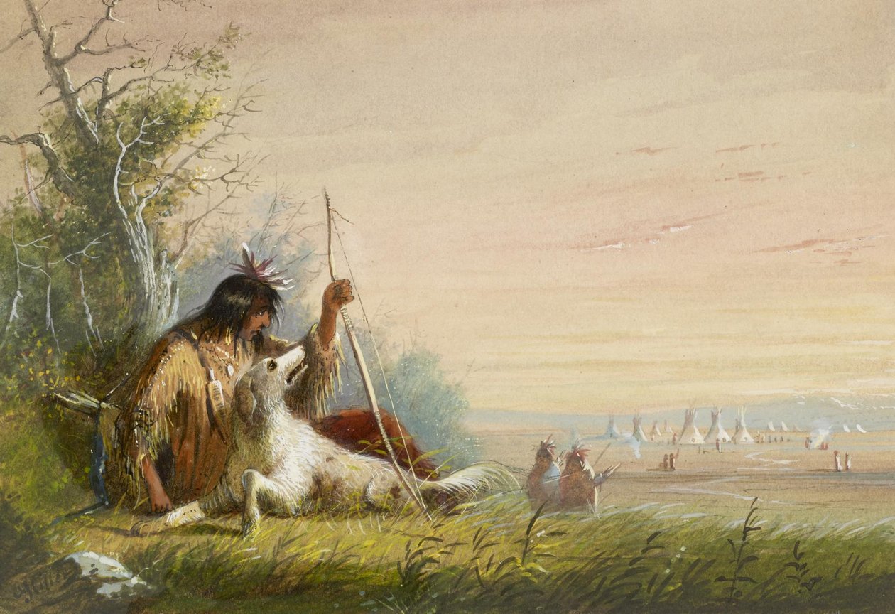 Indischer Läufer von Alfred Jacob Miller
