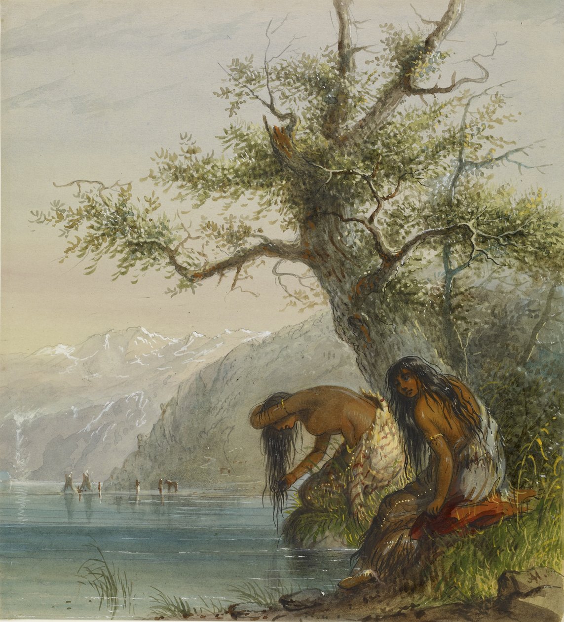 Indische Toilette von Alfred Jacob Miller