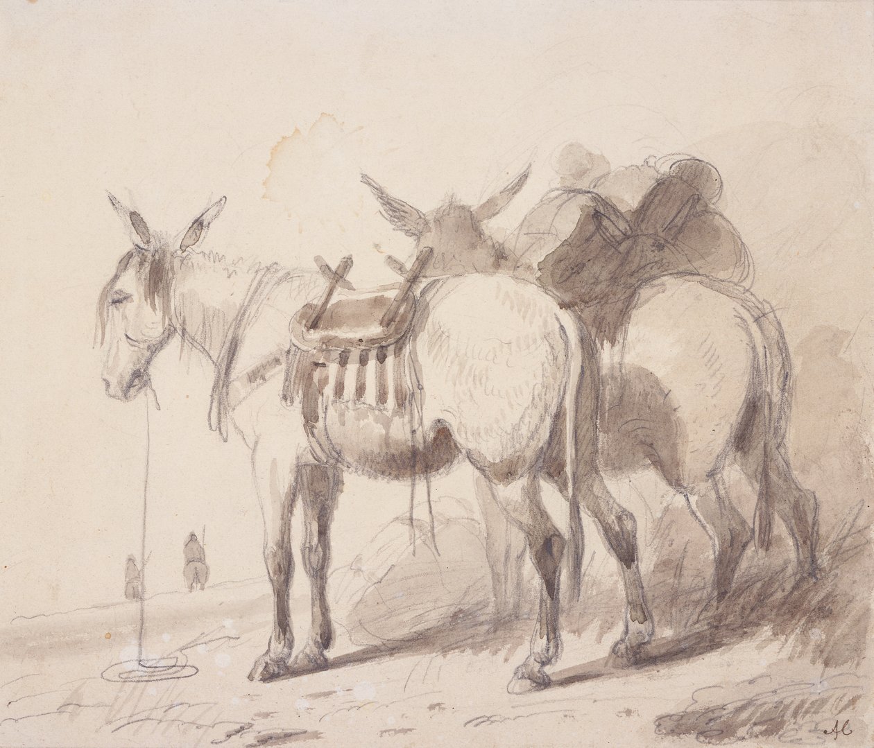 Maultierausrüstung, ca. 1837 von Alfred Jacob Miller