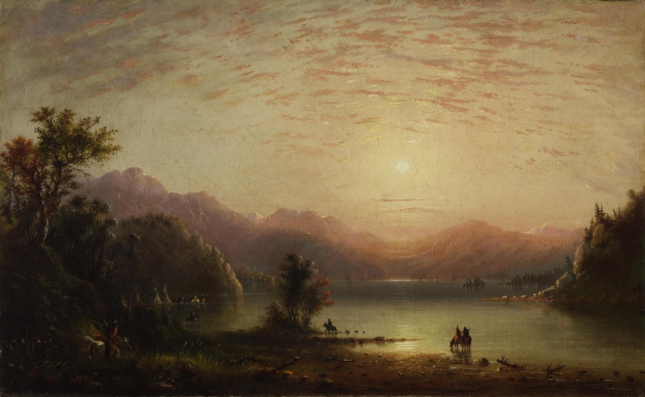 Rocky Mountain Szene von Alfred Jacob Miller