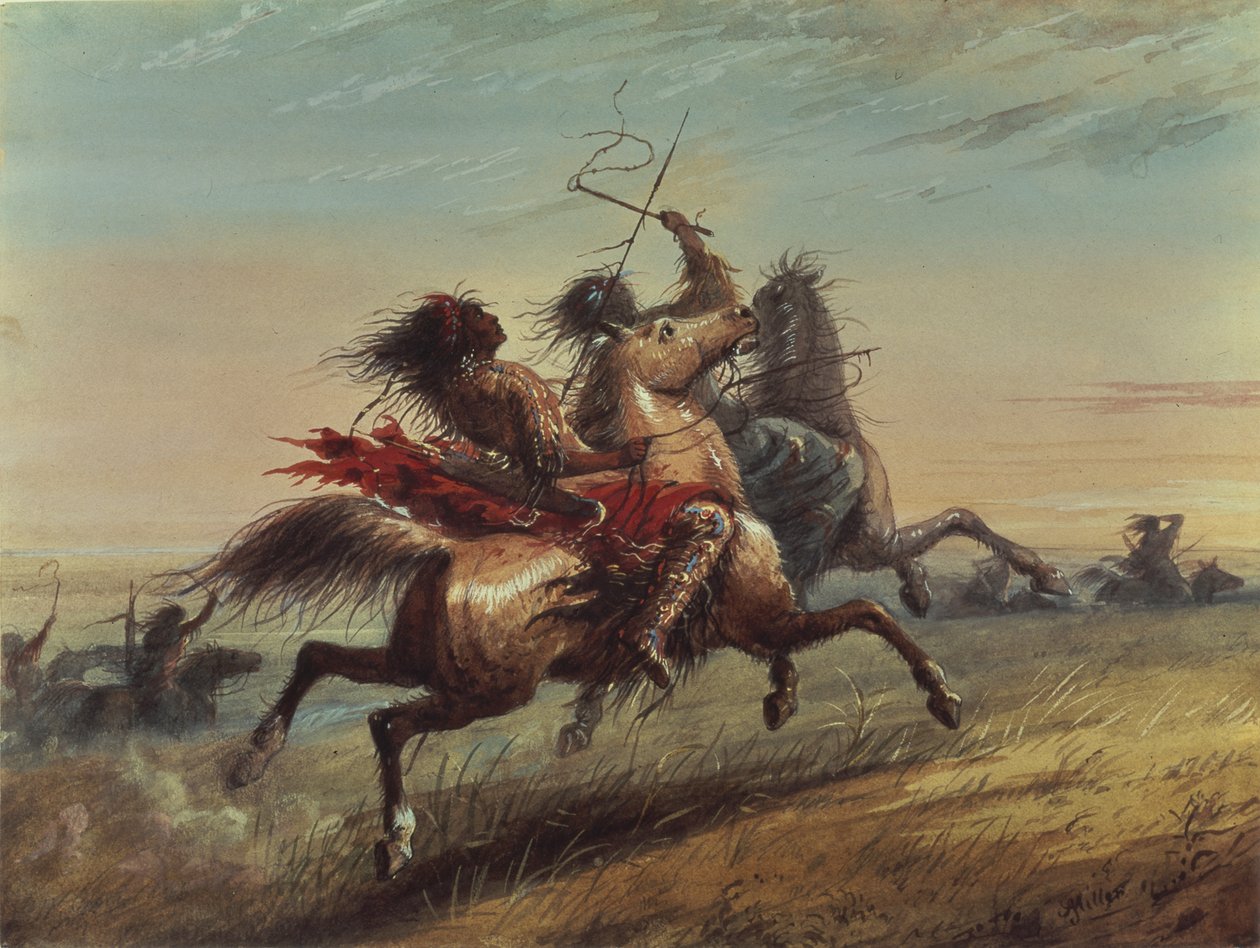 Die Kriegspartei von Alfred Jacob Miller