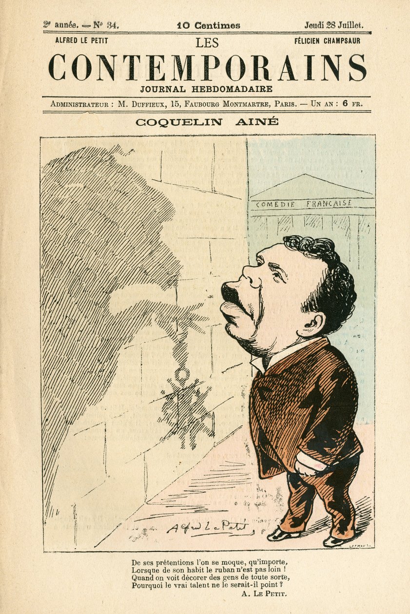 Titelblatt von „Les Contemporains“, Nummer 34 von Alfred Le Petit