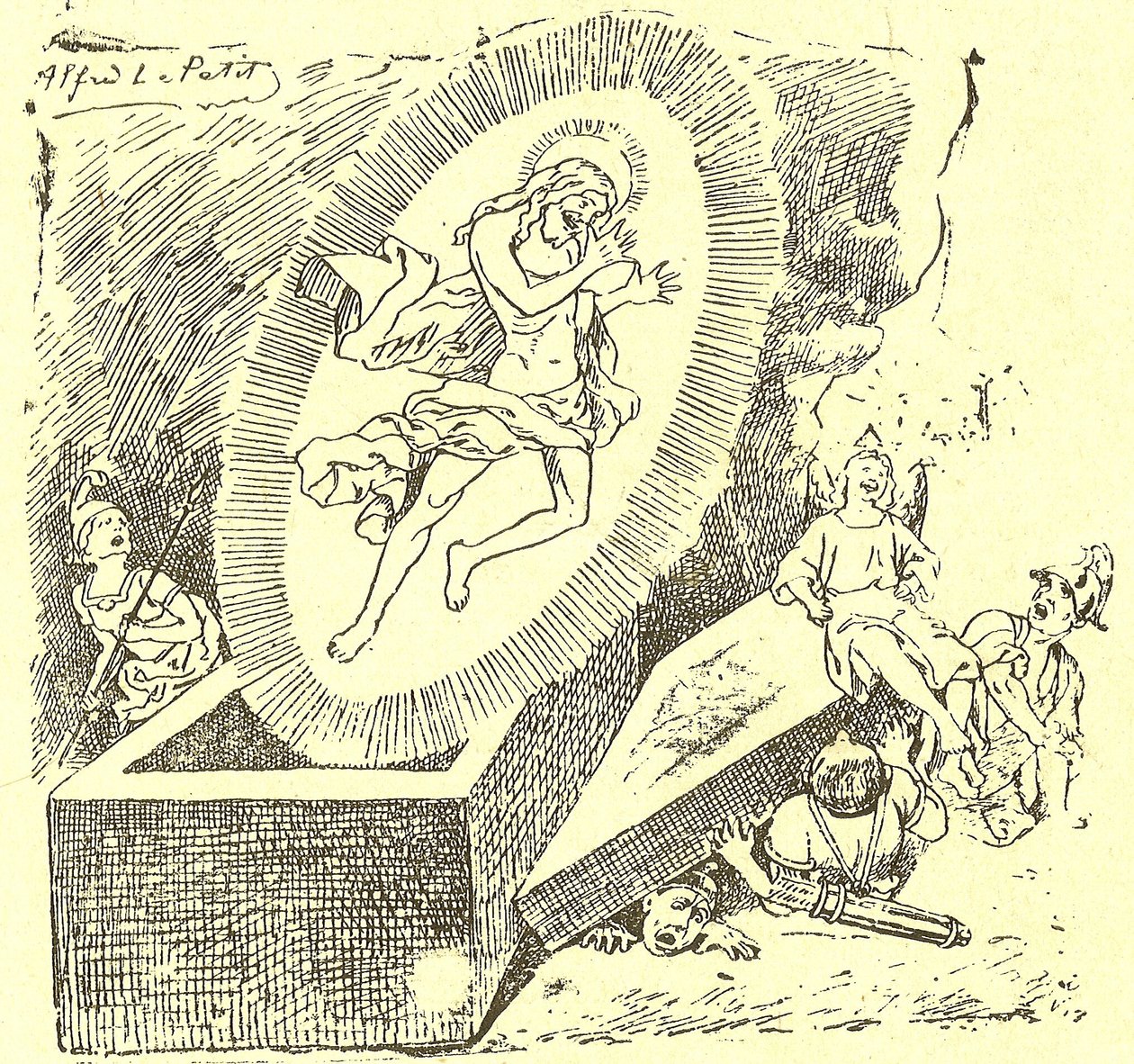 Illustration von Alfred Le Pete in Gros-Jean und seine Gemeinde von Alfred Le Petit