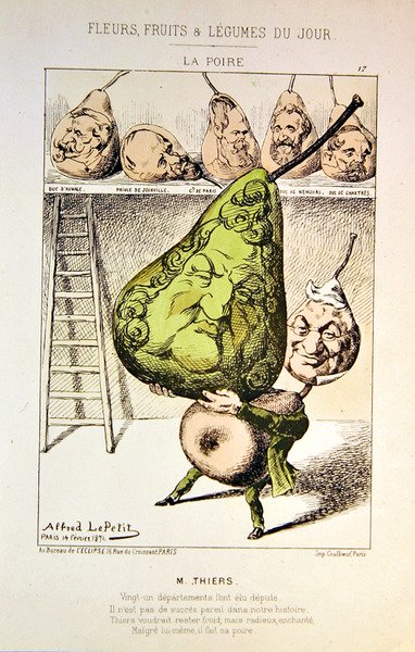 M. Thiers, aus der Karikaturenserie 
