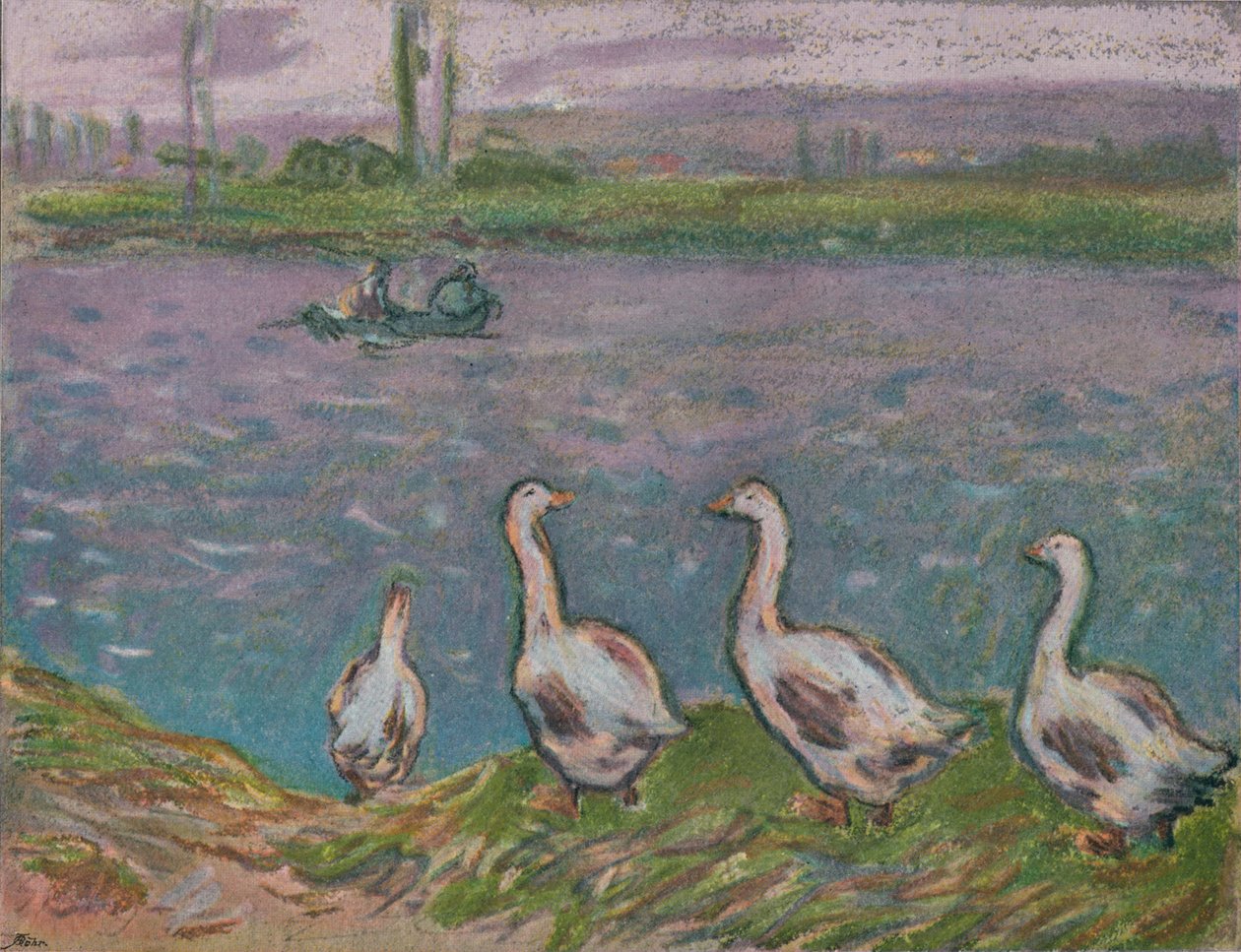 Eine Skizze in Pastell, 19. Jahrhundert von Alfred Sisley