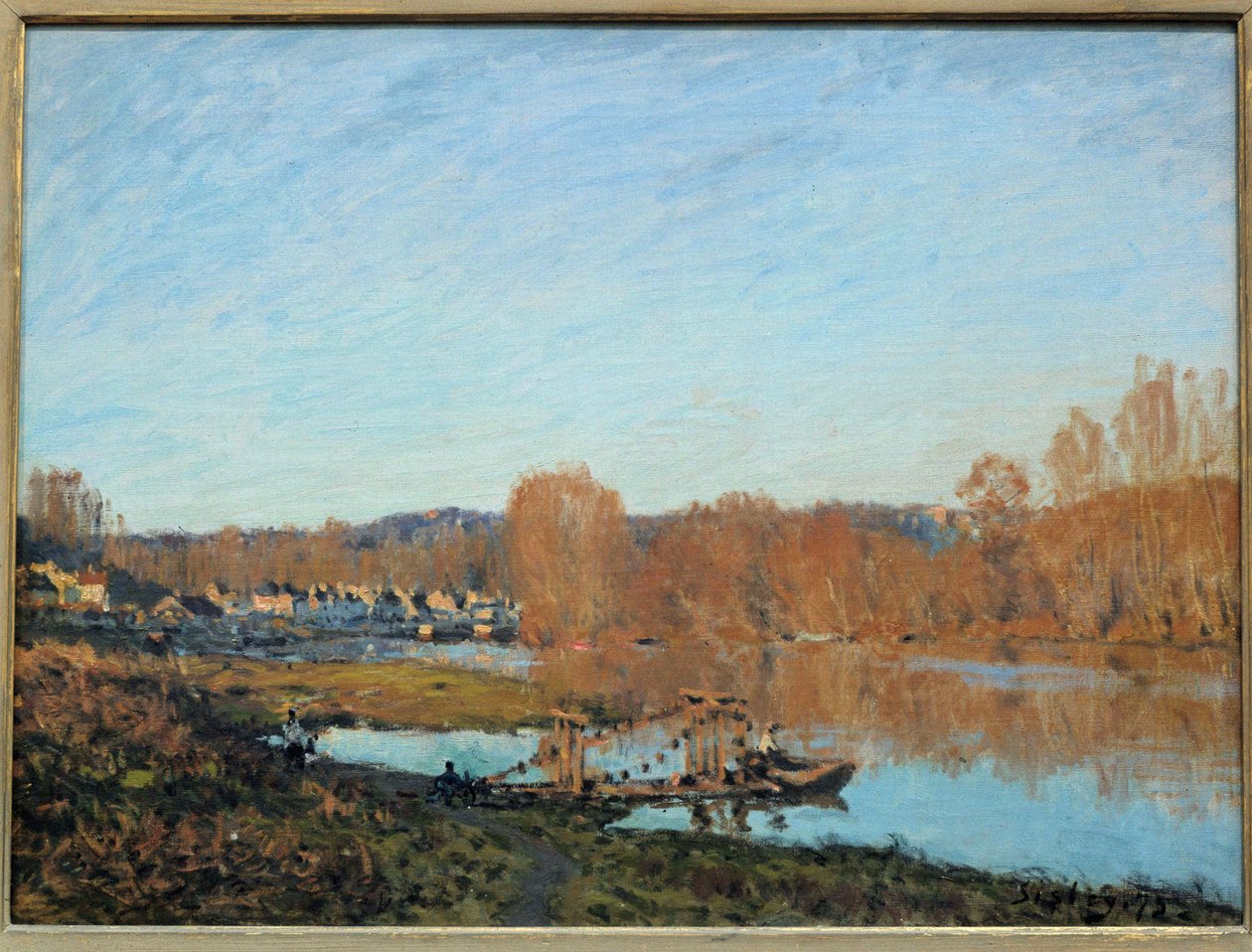 Herbst an den Ufern der Oise im Jahr 1873 von Alfred Sisley
