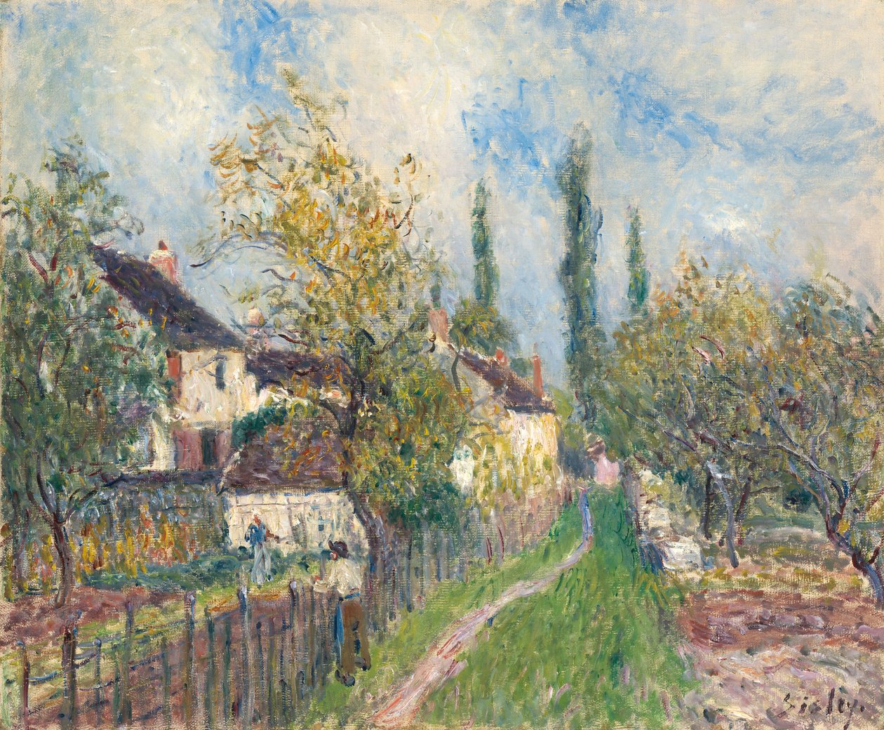 Un sentier aux Sablons von Alfred Sisley