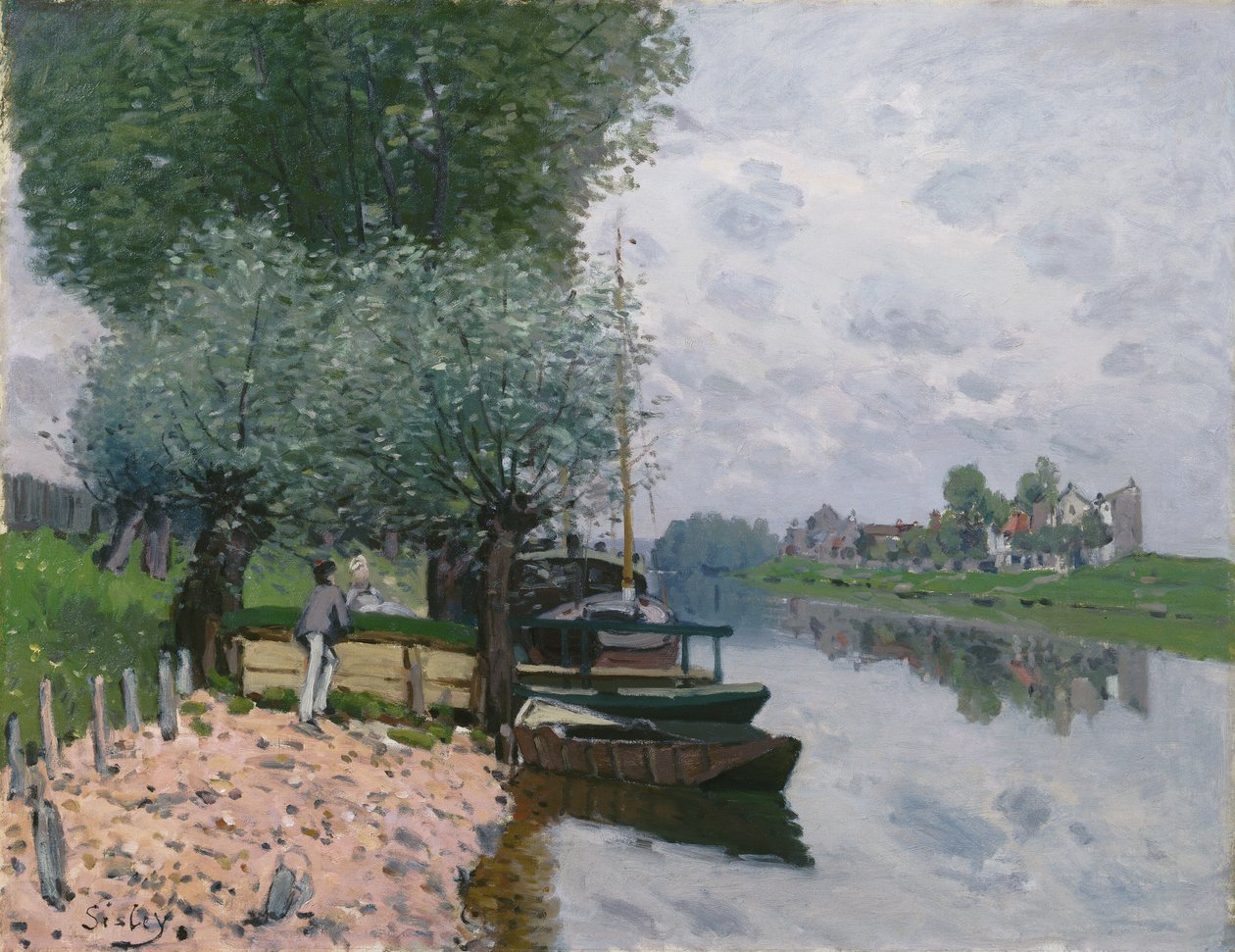 Die Seine bei Bougival von Alfred Sisley