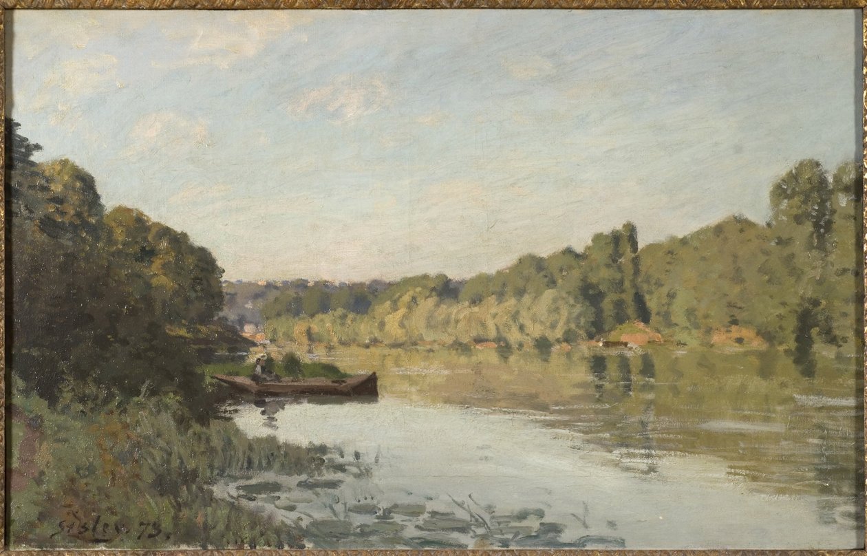 Landschaft von Bougival von Alfred Sisley