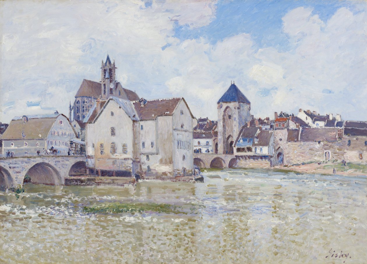 Die Brücke von Moret von Alfred Sisley