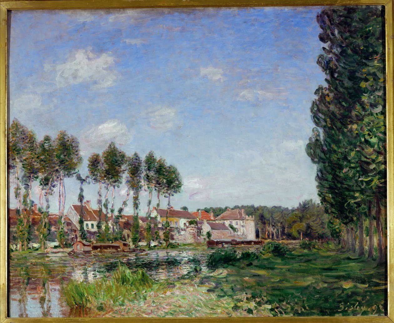 Moret, Ufer des Loing, Frankreich von Alfred Sisley