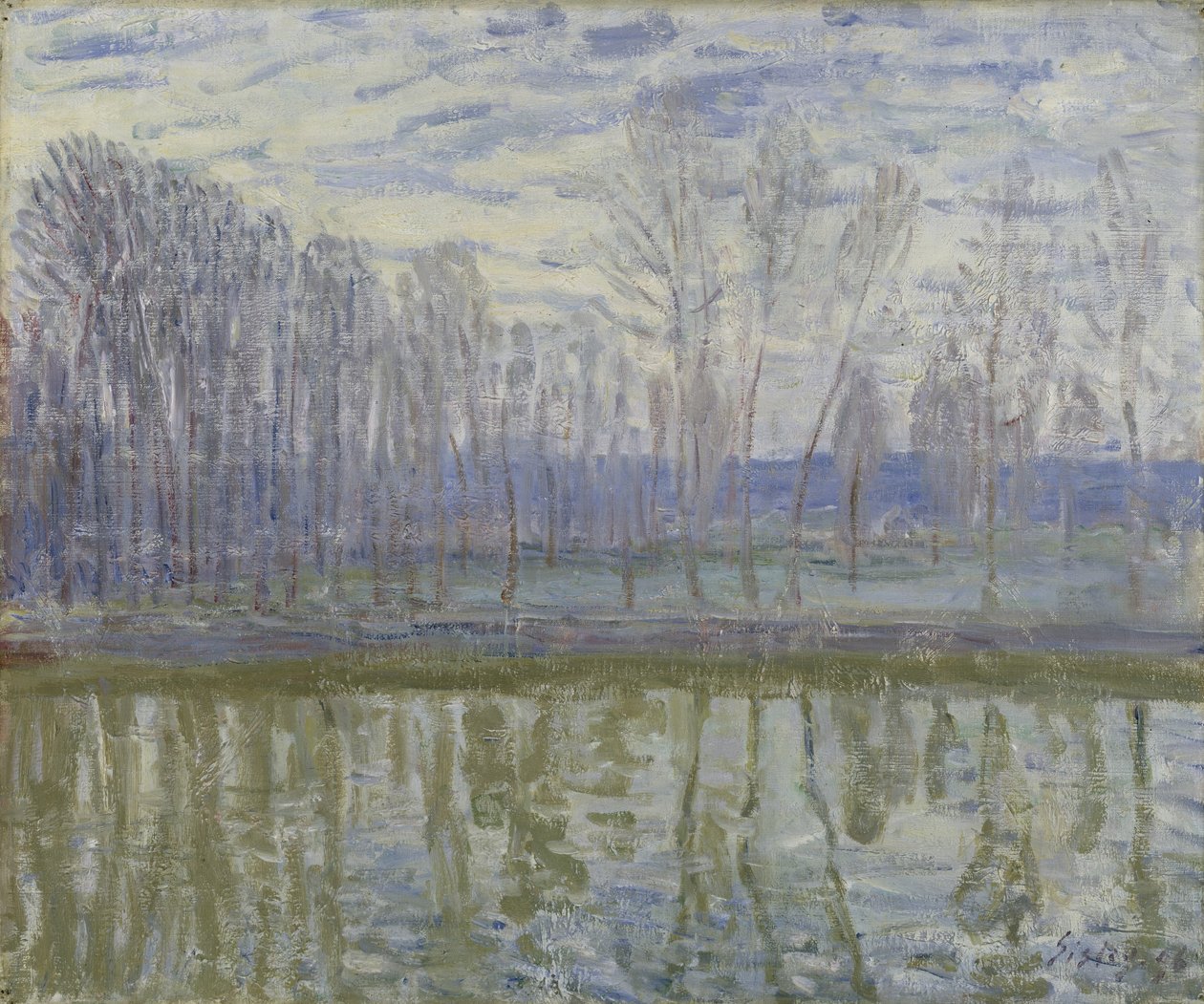 An den Ufern des Loing, 1896 von Alfred Sisley