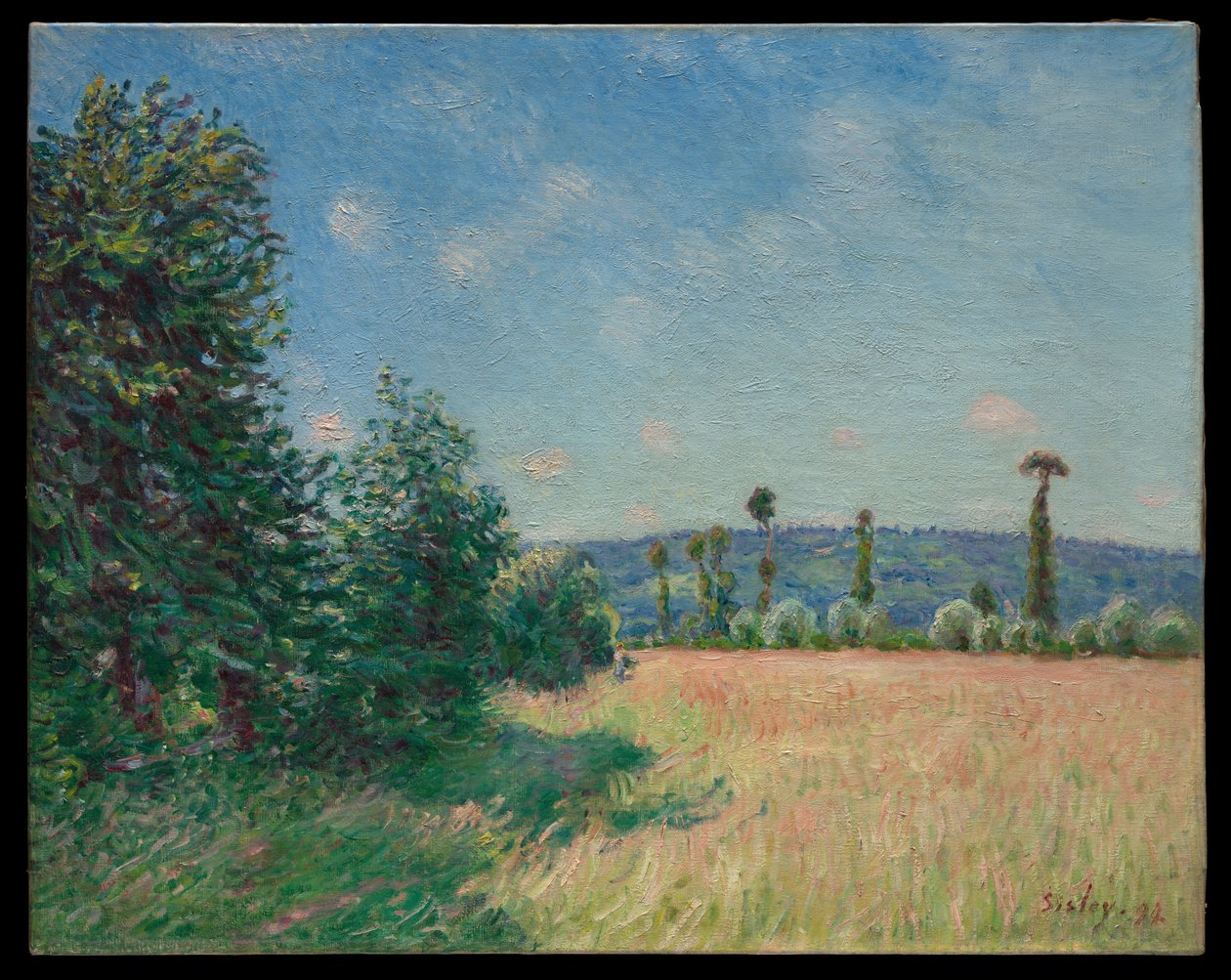 Die Wiesen von Sahurs in der Morgensonne von Alfred Sisley
