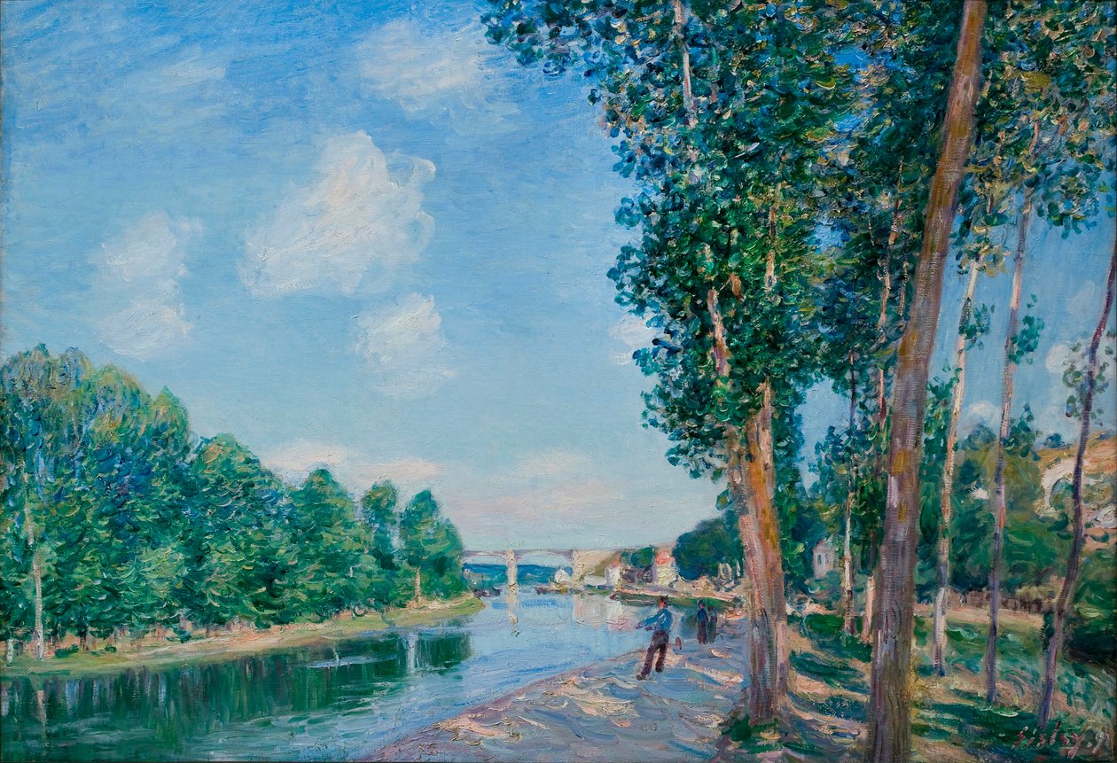 Saint-Mammes, Juni-Sonne - Alfred Sisley von Alfred Sisley