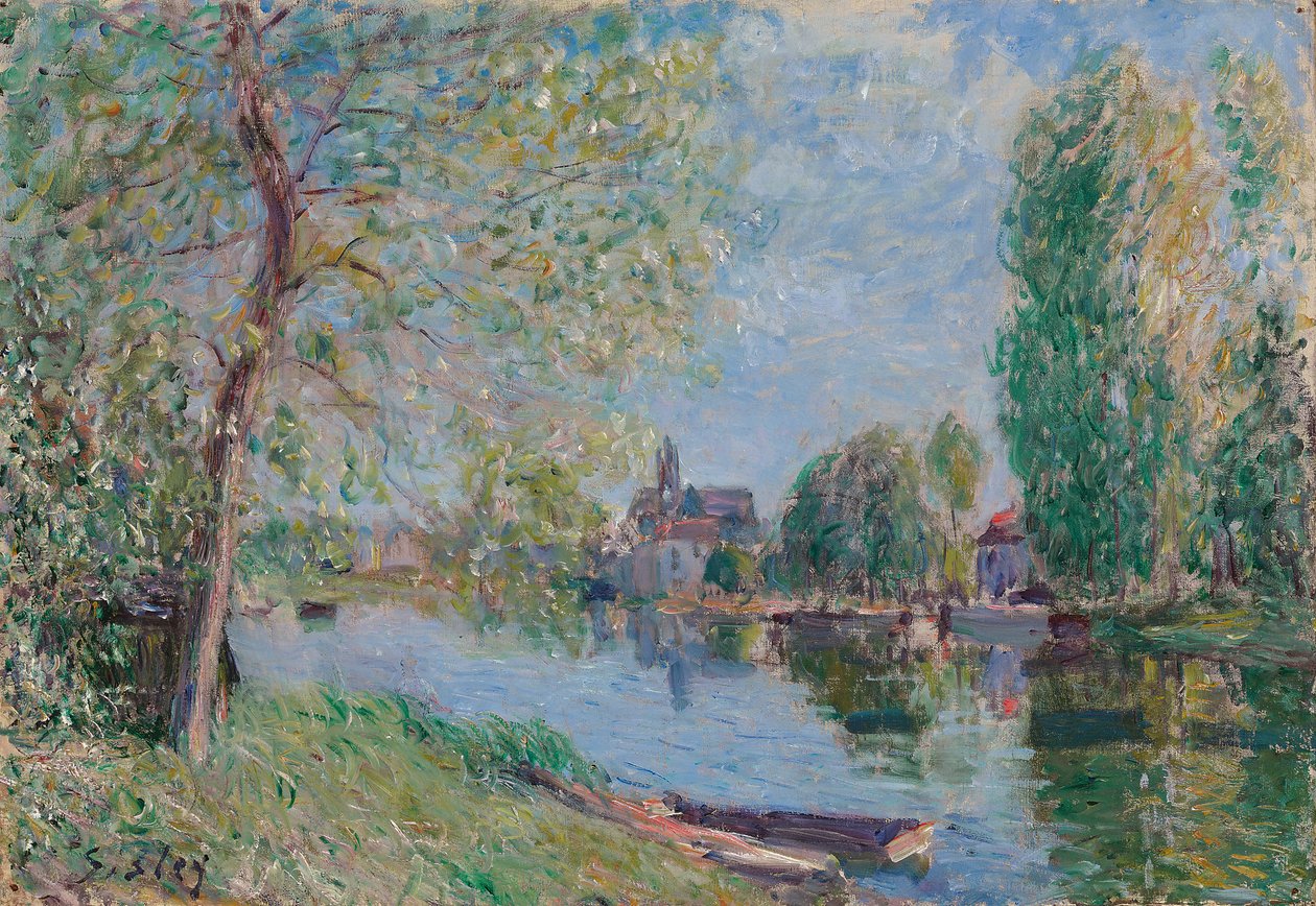 Frühling in Moret-sur-Loing von Alfred Sisley