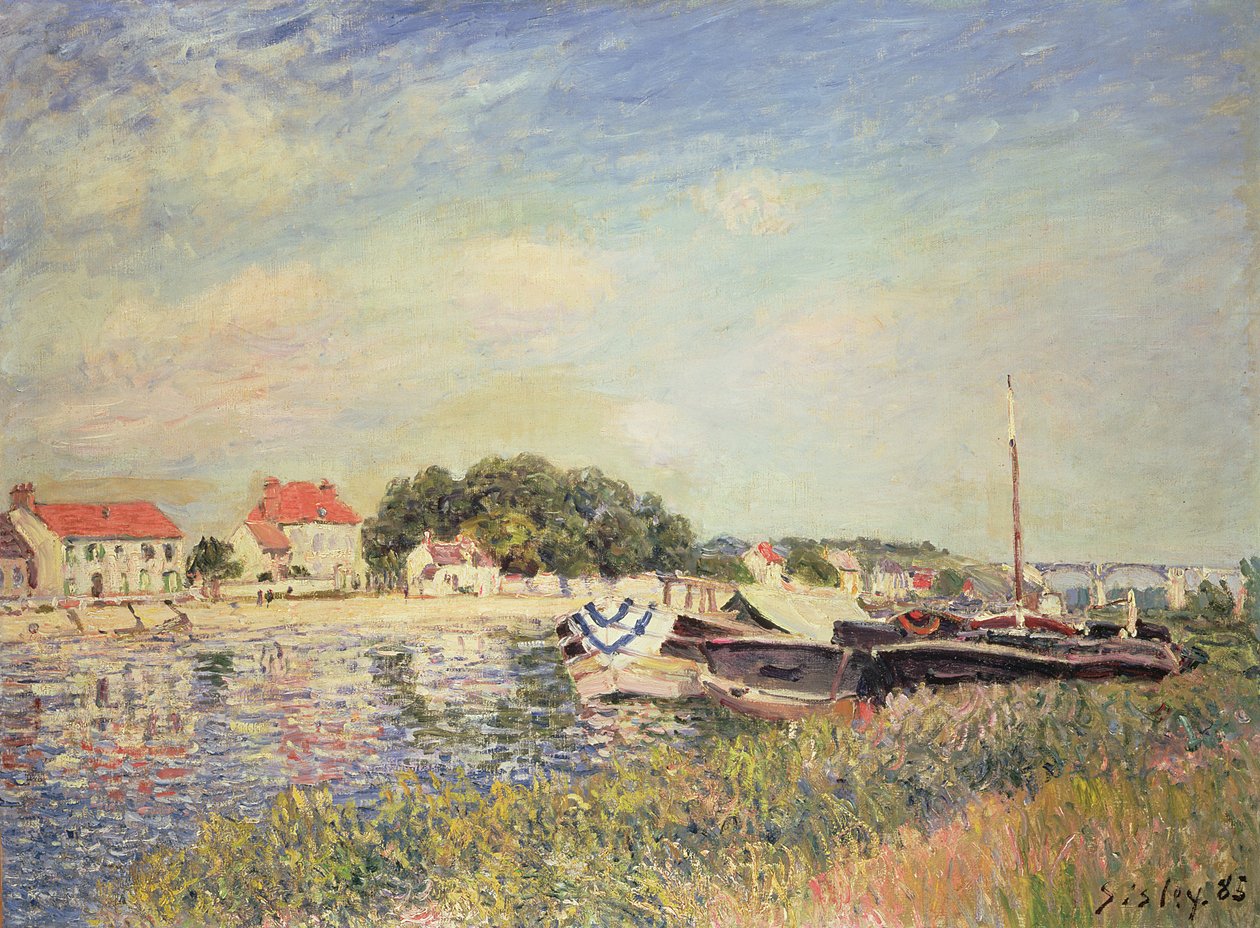 Die Ufer des Loing bei Saint-Mammes, 1885 von Alfred Sisley