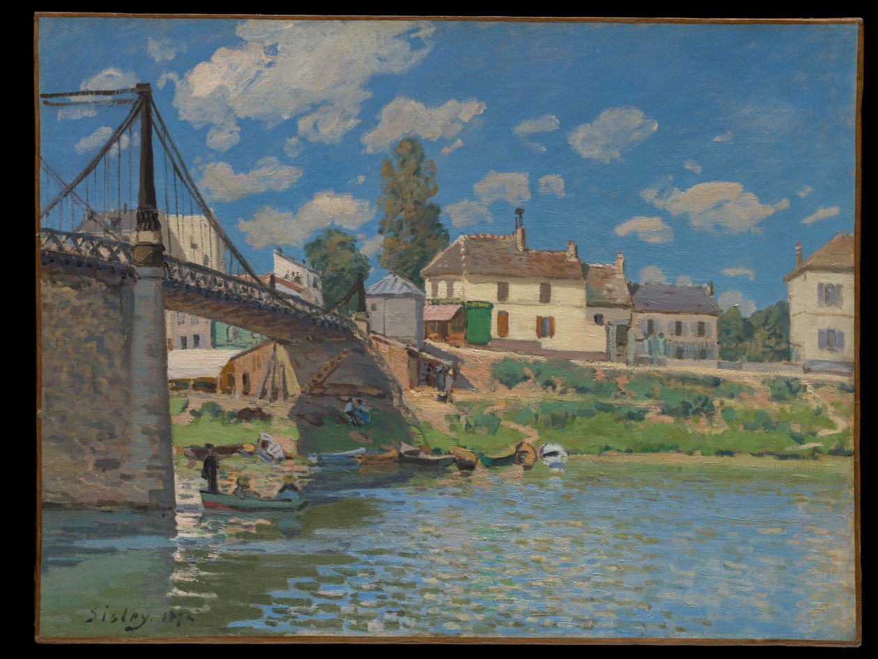 Die Brücke bei Villeneuve-la-Garenne von Alfred Sisley