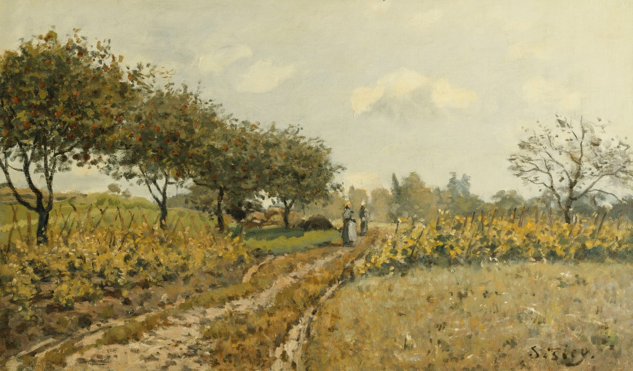 Der Weg auf dem Land; Le Chemin dans la Campagne, 1876 von Alfred Sisley