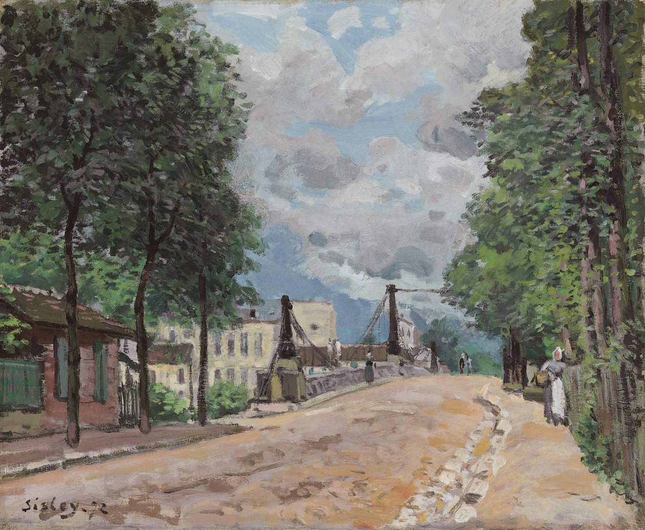 Die Straße von Gennevilliers, 1872 von Alfred Sisley