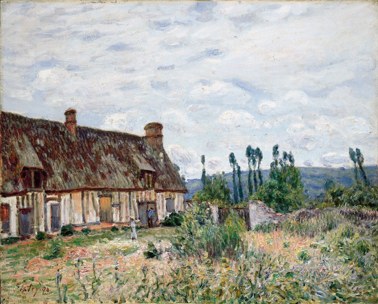 Das verlassene Strohdachhaus, 1894 von Alfred Sisley