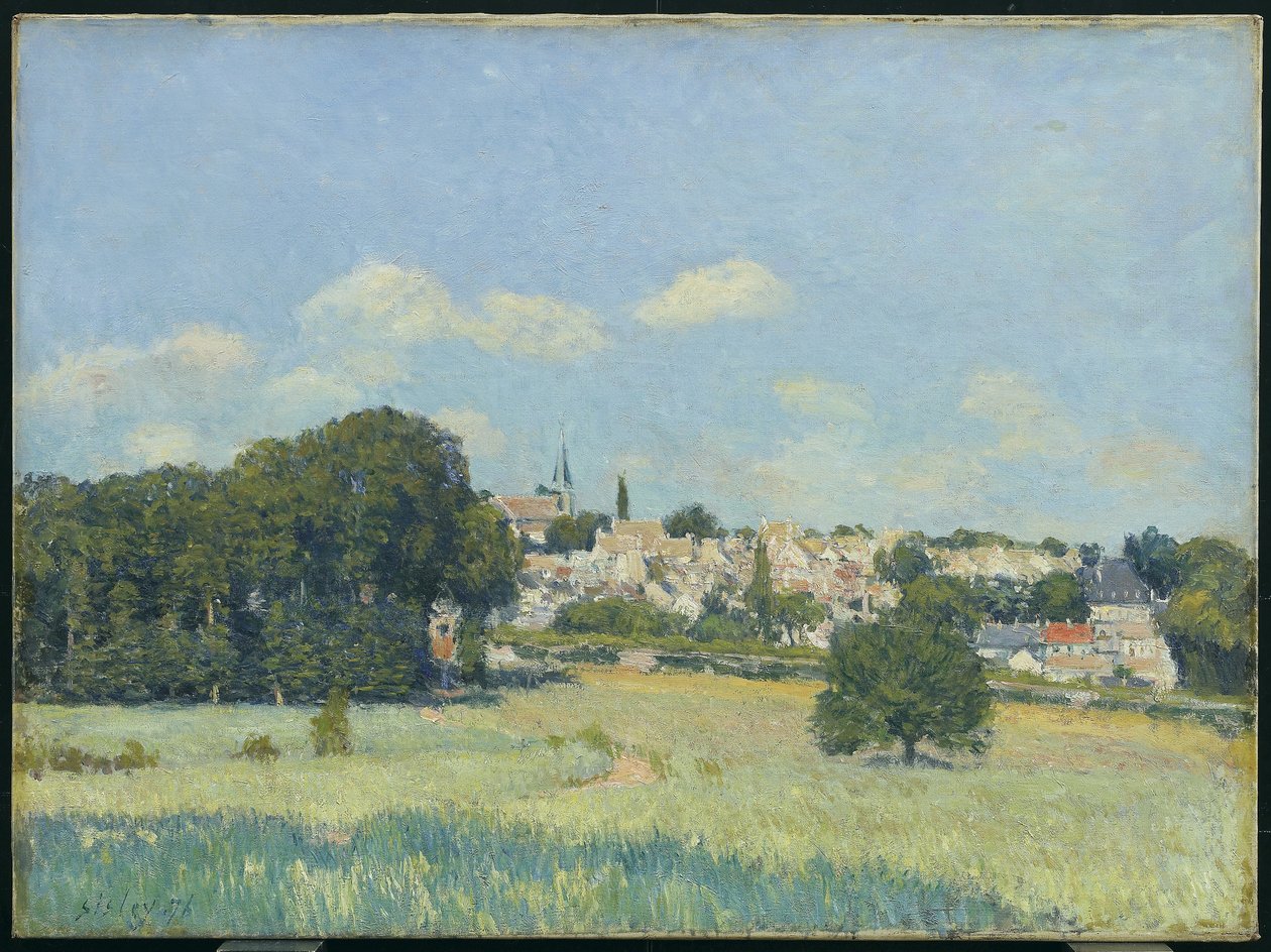 Vue de Marly-le-Roi, effet de soleil, 1876 von Alfred Sisley
