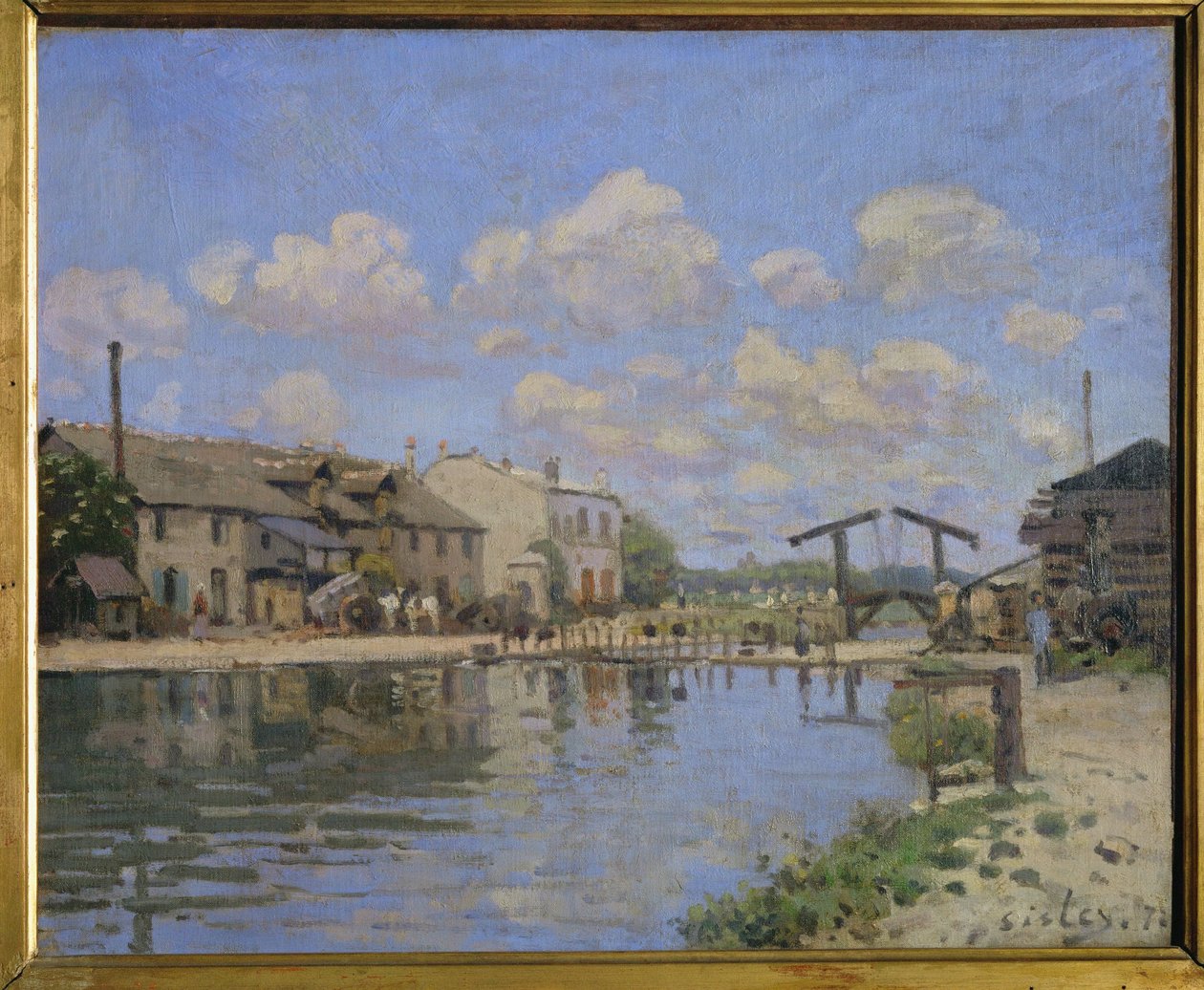 Blick auf den Canal St. Martin, Paris von Alfred Sisley