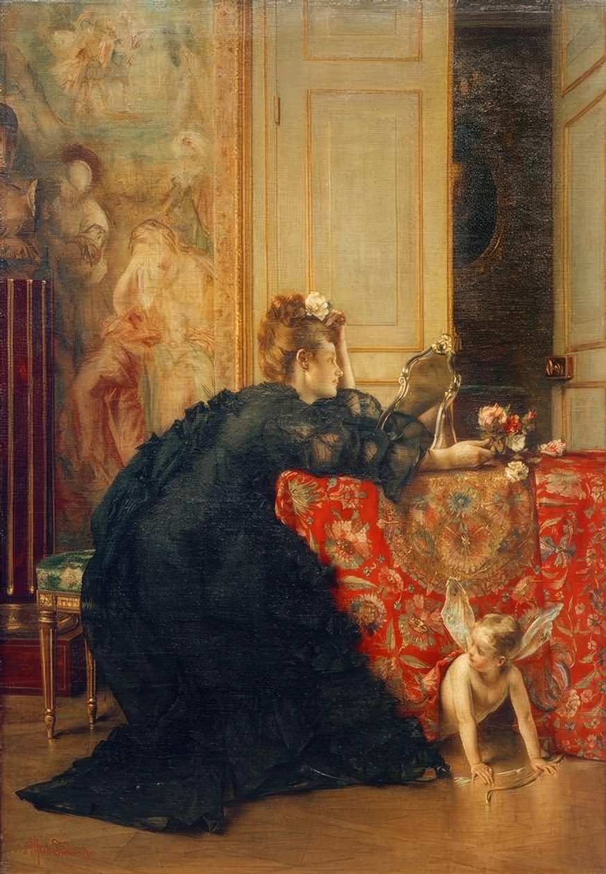 Die Witwe oder Der letzte Tag der Witwenschaft von Alfred Emile Stevens