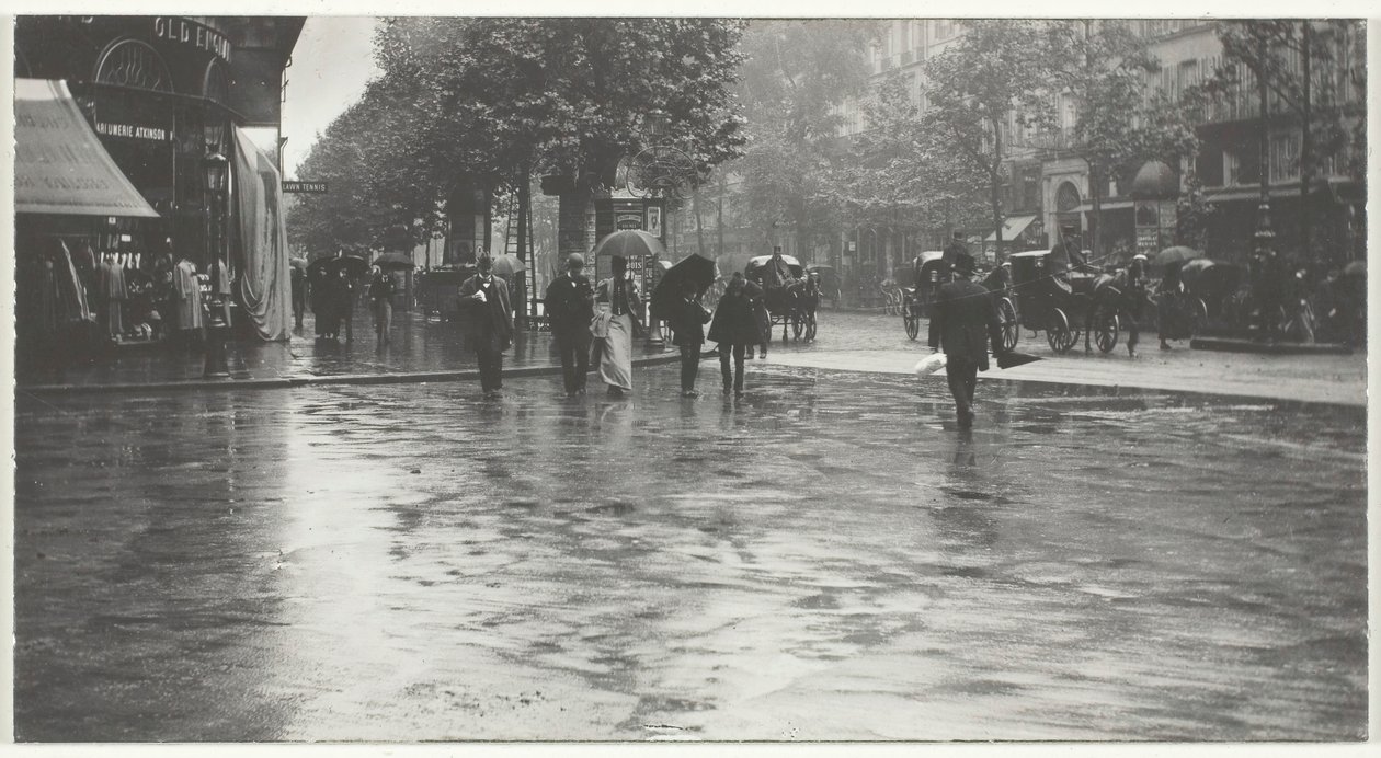 Ein nasser Tag auf dem Boulevard, Paris, 1894, gedruckt 191832 von Alfred Stieglitz