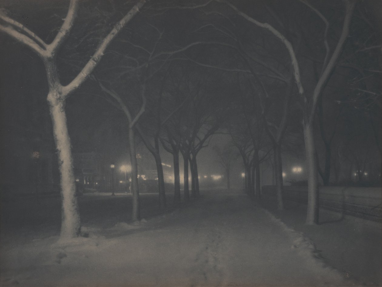 Eine eisige Nacht von Alfred Stieglitz