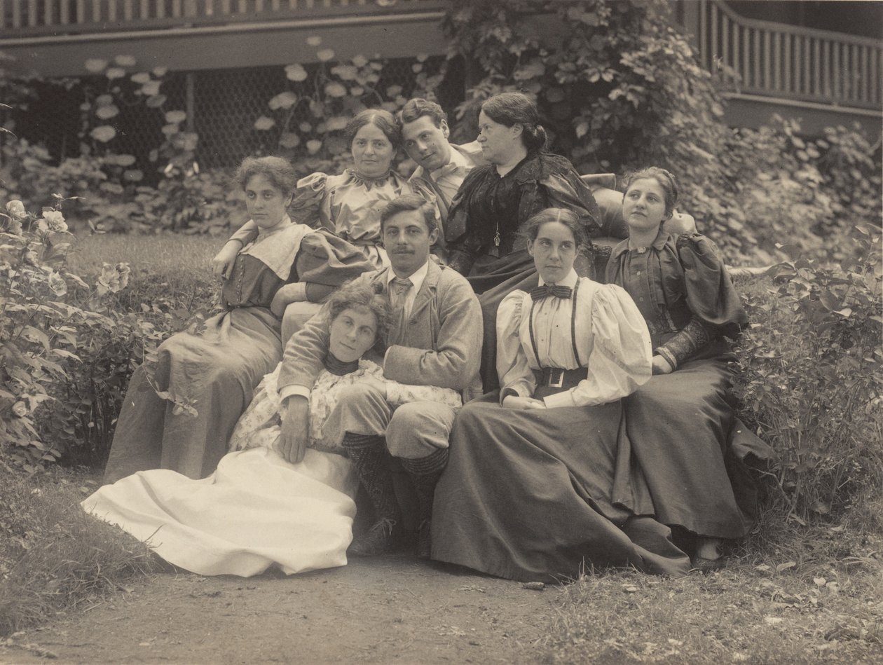 Ma, Tante Rosa, Selma, Ag, Emmy, Ralph Bernheim, Hans Wetzler und Minnie Wetzler, Lake George von Alfred Stieglitz
