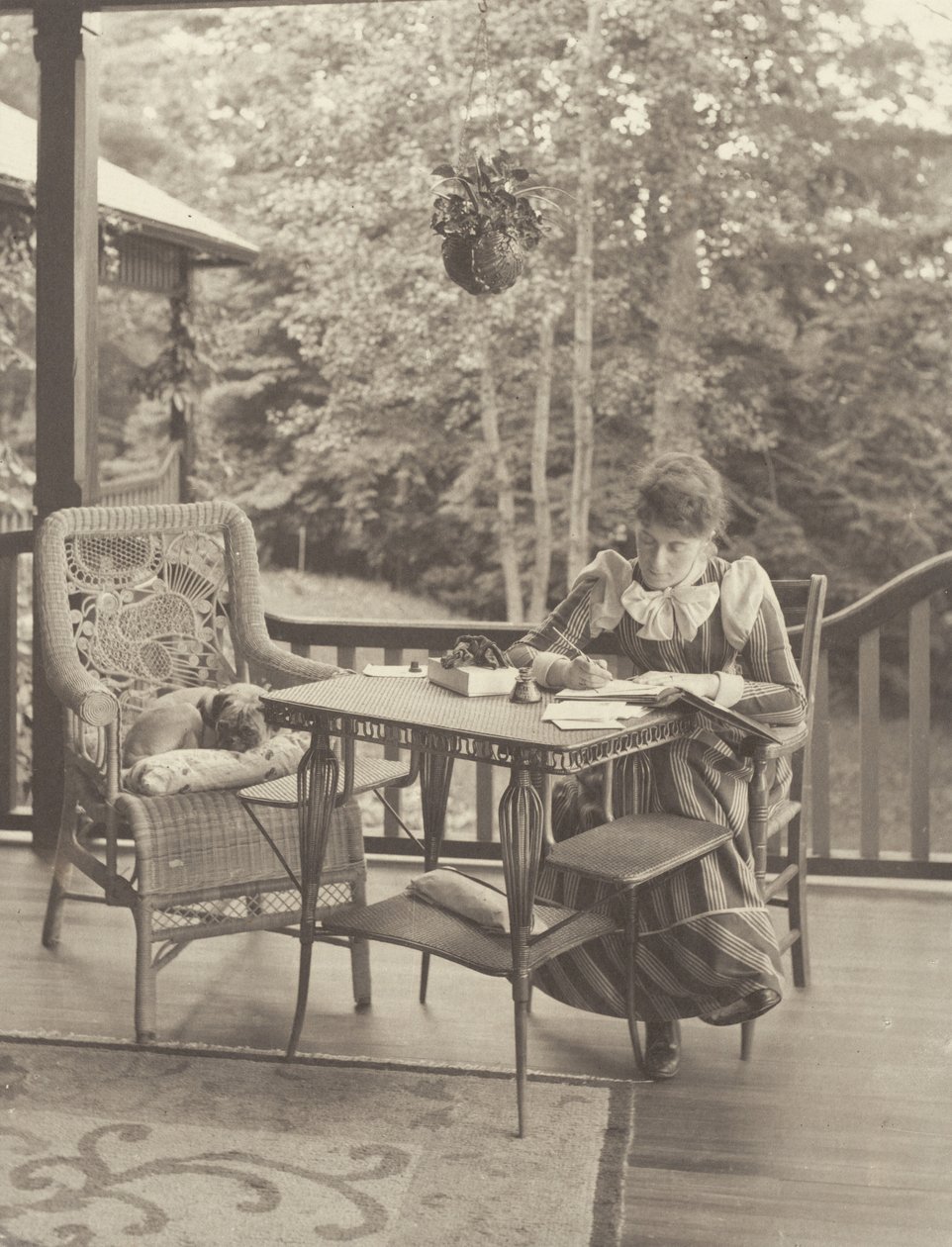 Auf der Veranda, Oaklawn, Lake George von Alfred Stieglitz