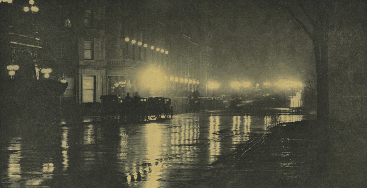 Der Glanz der Nacht—New York von Alfred Stieglitz